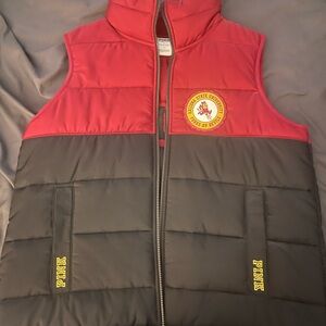 PINK Victoria's Secret Red Puffer Vest